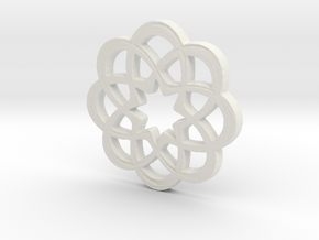 8 x Knots in White Natural Versatile Plastic