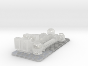 D9R Dozer Trunnion Set in Clear Ultra Fine Detail Plastic: 1:35