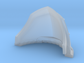 Mini Knight - Templar Shoulder Pad in Clear Ultra Fine Detail Plastic