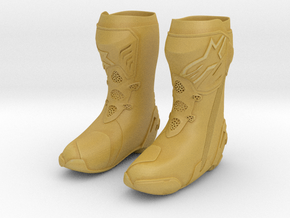 Astar motorcycle boots Large in Tan Fine Detail Plastic