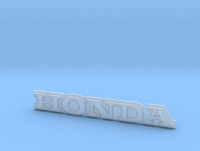 Honda Badge - no base in Clear Ultra Fine Detail Plastic