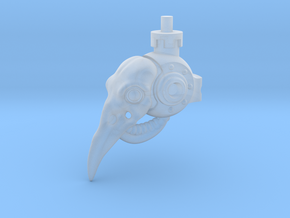 Mini Knight - Bird Skull Head in Clear Ultra Fine Detail Plastic