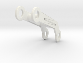 Schooner Zodiac - Steering Mechanism - Bend Arm in White Natural Versatile Plastic