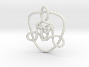 Celtic Knots 01 in White Natural Versatile Plastic