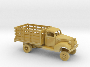 1/87 1939-41 Ford One and a Half Ton StakeBed Kit in Tan Fine Detail Plastic