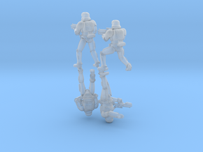 First Troopers Squad A (x4) in Clear Ultra Fine Detail Plastic