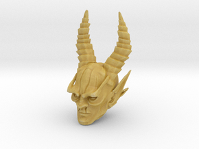 mythic demon head 1 in Tan Fine Detail Plastic
