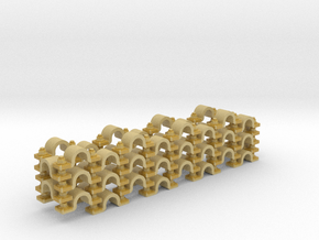 Pipe Clamp (Wall) 1/16" (x52) in Tan Fine Detail Plastic