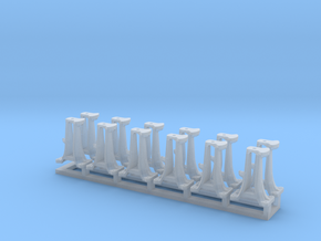 N Scale CPR switchstand set  in Clear Ultra Fine Detail Plastic