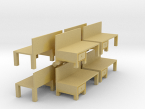 Workbench Table (x8) 1/220 in Tan Fine Detail Plastic