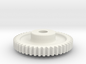 Mod 0.8 x 46T x 5w x 8 hub in White Natural Versatile Plastic