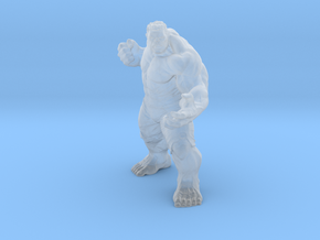 1/72 scale Incredible Hulk figure in Clear Ultra Fine Detail Plastic