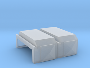 EMD Short Air Filter Hatch (N - 1:160) 2X in Clear Ultra Fine Detail Plastic