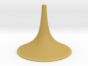 Simple Large Conical Vase in Tan Fine Detail Plastic