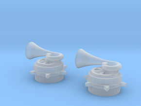 Skokie Swift Horn Set (1:48) in Clear Ultra Fine Detail Plastic