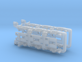 EP-3 / EP-4 / EF-3 Main Truck Frame in Clear Ultra Fine Detail Plastic