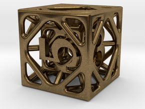 Cage d6 in Natural Bronze
