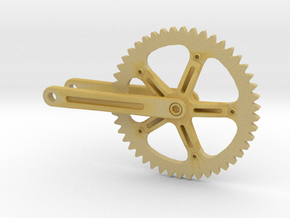 1/18 Campagnolo bicycle crankset in Tan Fine Detail Plastic