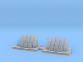 1:32 Organ Pipes for rear tray in Clear Ultra Fine Detail Plastic