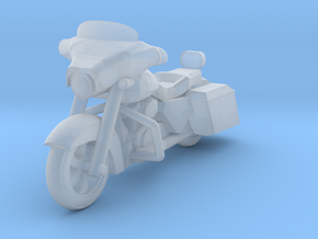 HO Scale Street Bagger Motorcycle in Clear Ultra Fine Detail Plastic