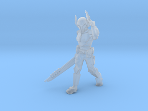 Crusading Warlord in Clear Ultra Fine Detail Plastic