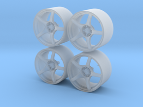 1/24 - 19'' Enkei RP03 - model car wheel (male) in Clear Ultra Fine Detail Plastic