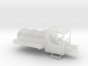HOn3 Model TT Railtruck Fuel Tank Body A in Clear Ultra Fine Detail Plastic