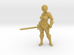 Swordgirl2 in Tan Fine Detail Plastic