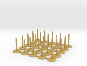 VIP Rope Stands in Tan Fine Detail Plastic