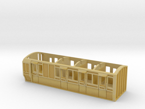 Red Brake Coach N Gauge  in Tan Fine Detail Plastic