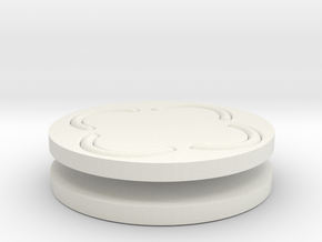 vortex buttons round in White Natural Versatile Plastic
