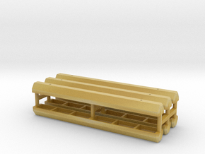 1-50 Scale Parking Curb (6 Pack) in Tan Fine Detail Plastic