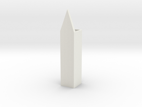 3/16 Inch Launch Lug for Model Rockets in White Natural Versatile Plastic