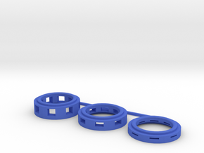 ITEM B-27 - Set Rings Large 27mm MMF in Blue Processed Versatile Plastic