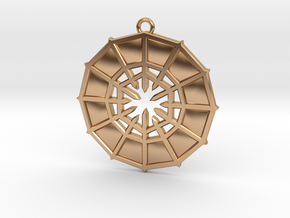 Rejection Emblem 08 Medallion (Sacred Geometry) in Polished Bronze