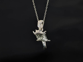 Suger Glider Pendant in Polished Silver (Interlocking Parts)