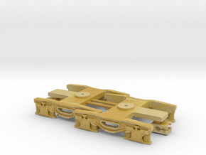 2x TT:120 Y33 Cast/Fabricated Bogies in Tan Fine Detail Plastic: Small