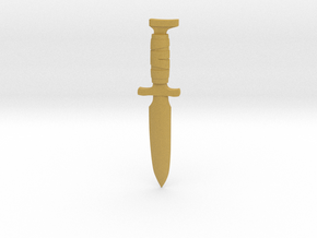 Weapon Master Dagger for 5.5 & 1/12 Scale in Tan Fine Detail Plastic