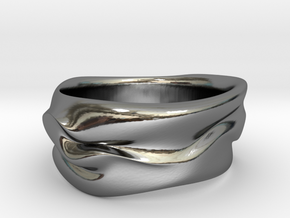 RIVER in Fine Detail Polished Silver: 5.25 / 49.625