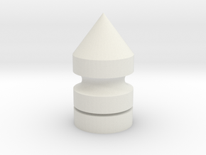 Collective Chess Hive Piece (Label on Bottom) in White Natural Versatile Plastic