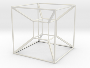 Hypercube_Sculpture.Part1 in White Natural Versatile Plastic