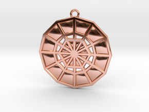 Restoration Emblem 06 Medallion (Sacred Geometry) in Polished Copper