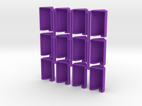 Tents, a dozen models in Purple Processed Versatile Plastic