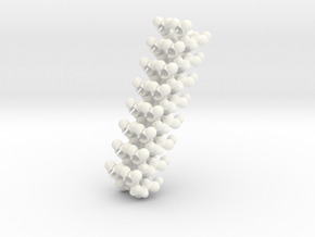 DNA backbone piece at 100% scale (bundle of 16) in White Processed Versatile Plastic
