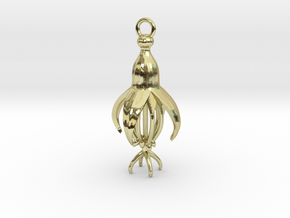 Fuchsia Earrings in 18k Gold Plated Brass