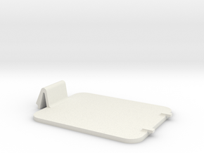 Rockband Drum replacement battery cover in White Natural Versatile Plastic