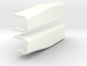 CARF Bolt - L/R elevator pushrod cover / fairing in White Processed Versatile Plastic