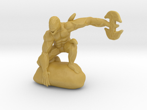 Carnage Pose HO scale 20mm miniature model figure in Tan Fine Detail Plastic