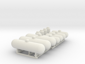 Nscale Propane tanks set of 11, 3 sizes in White Natural Versatile Plastic
