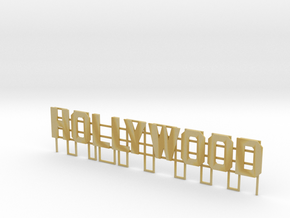 Hollywood Sign N scale in Tan Fine Detail Plastic